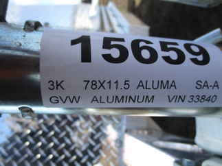 2022 Aluma 78x11.5  Aluminum Single Axle Utility MC210S-R-RTD