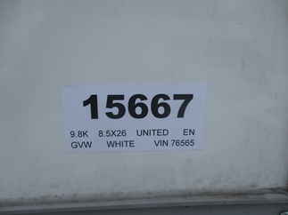 2021 United 8.5x26  Enclosed Car Hauler ULT-8.526TA50-S