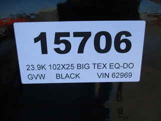 2021 Big Tex 102x25  Equipment Deckover 22PH-20BK+5MR