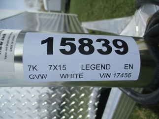 2022 Legend 7x15  Enclosed Cargo 7X15FTVTA35