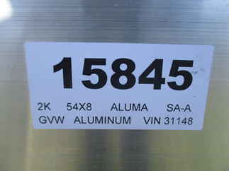 2022 Aluma 54x8  Aluminum Single Axle Utility 548S-TG
