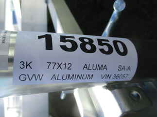 2022 Aluma 77x12  Aluminum Single Axle Utility 7712H-S-TG