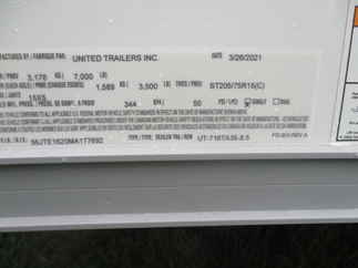 2021 United 7x16  Enclosed Cargo UT-716TA35-8.5