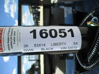 2021 Liberty 83x14  Single Axle Utility LU3K83X14C4