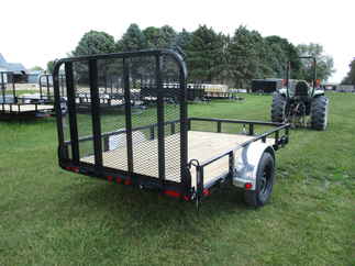 2022 PJ Trailer 77x10 U7 Single Axle Utility U721031DSFKT