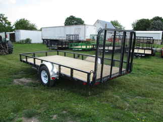 2022 PJ Trailer 77x14 U7 Single Axle Utility U721431DSFKT