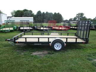 2022 PJ Trailer 77x14 U7 Single Axle Utility U721431DSFKT