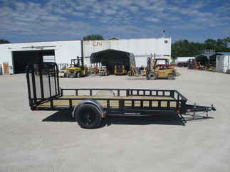 2022 PJ Trailer 77x14 U7 Single Axle Utility U721431DSGKA