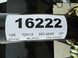 2022 Bri-Mar 72x12  Dump DT612LP-LE-10-A