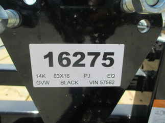 2022 PJ Trailer 83x16 CC Equipment CCJ1672BSBK