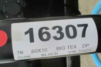2022 Big Tex 60x10  Dump 70SR-10-5WDD