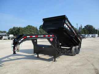 2022 PJ Trailer 83x14 DM Gooseneck Dump DMR1472BSSK-SW03