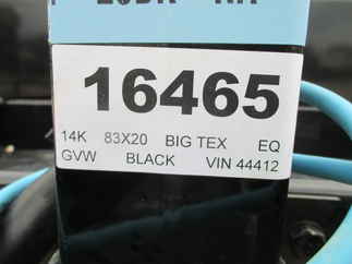 2022 Big Tex 83x20  Equipment 14ET-20BK-KR