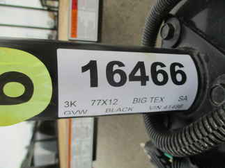 2022 Big Tex 77x12  Single Axle Utility 35SA-12BK4RG