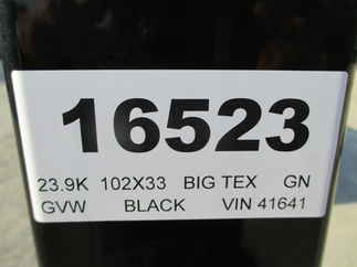 2022 Big Tex 102x33  Gooseneck 22GN-28BK+5MR