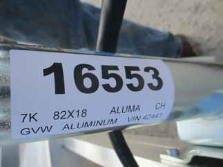 2022 Aluma 82x18  Car Hauler 8218TA-EL-R-RTD