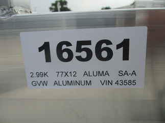 2022 Aluma 77x12  Aluminum Single Axle Utility 7712H-S-BT