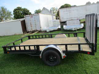 2022 PJ Trailer 83x12 U8 Single Axle Utility U821231DSBKAT