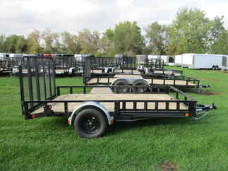 2022 PJ Trailer 83x12 U8 Single Axle Utility U821231DSBKAT