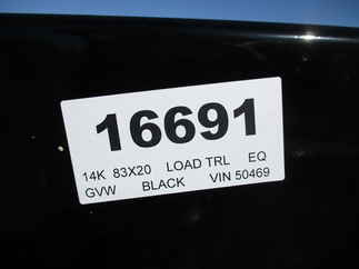 2022 Load Trail 83x20  Equipment XH8320072