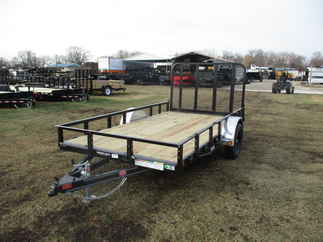 2022 PJ Trailer 77x12 U7 Single Axle Utility U721231DSGK