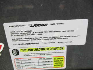2022 Lamar 83x14  Dump DL831427