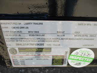 2022 Liberty 78x14  Single Axle Utility LU3K78X14C4