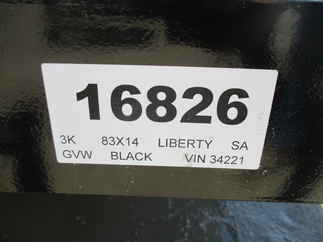 2022 Liberty 83x14  Single Axle Utility LU3K83X14C4