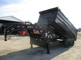 2022 PJ Trailer 83x16 DE Gooseneck Dump DER16S2BTS06-JA06-SW04