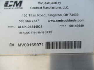 AS IS CM 7 x 84 ALSK Truck Bed