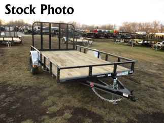 2022 PJ Trailer 83x12 U8 Single Axle Utility U821231DSFKT