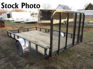 2022 PJ Trailer 83x12 U8 Single Axle Utility U821231DSFKT