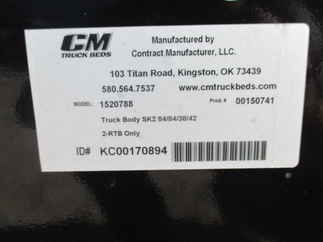 AS IS CM 7 x 84 SK Flatbed Truck Bed