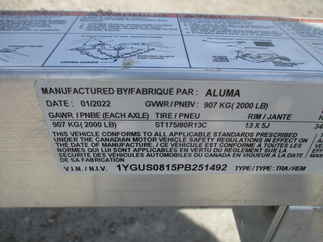 2023 Aluma 54x8  Aluminum Single Axle Utility 548S-TG