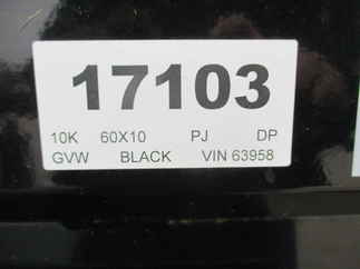 2022 PJ Trailer 60x10 D5 Dump D5D1052BSSK