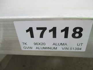 2023 Aluma 96x20  Utility 1020TA-BT-DT-RR-RTD