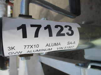 2023 Aluma 77x10  Aluminum Single Axle Utility 7710H-S-TG