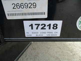2022 Load Trail 83x20  Car Hauler CH8320032MX