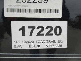 2022 Load Trail 102x20  Equipment CH0220072MX
