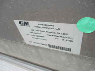 AS IS CM 8.5 x 97 RS Flatbed Truck Bed