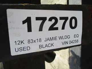 2003 Jamie WLDG 83x18  Equipment Road Boss RB1812-HCH