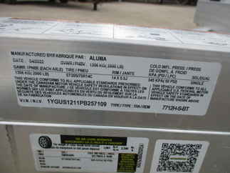 2023 Aluma 77x12  Aluminum Single Axle Utility 7712H-S-BT