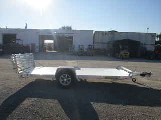 2023 Aluma 82x14  Aluminum Single Axle Utility 8214H-S-EL-BT-RTD