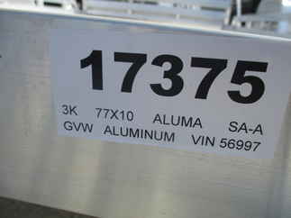 2023 Aluma 77x10  Aluminum Single Axle Utility 7710H-S-BT
