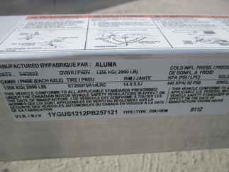 2023 Aluma 81x12  Aluminum Single Axle Utility 8112S-R-BT