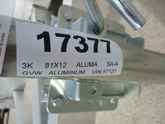 2023 Aluma 81x12  Aluminum Single Axle Utility 8112S-R-BT