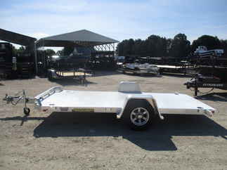 2023 Aluma 82x14  Aluminum Single Axle Utility 8214H-TILT-S-EL-RTD