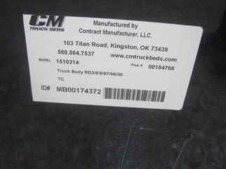 NEW CM 8.5 x 97 RD Truck Bed