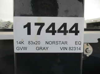 2022 Norstar 83x20  Equipment EWB8320072
