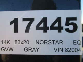 2022 Norstar 83x20  Equipment EWB8320072